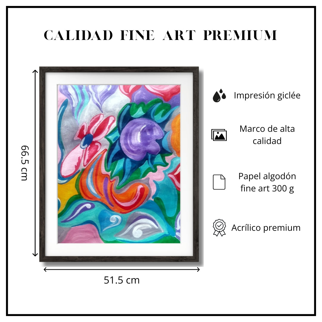 Giclée Fine Art "Materia en Flor 2"