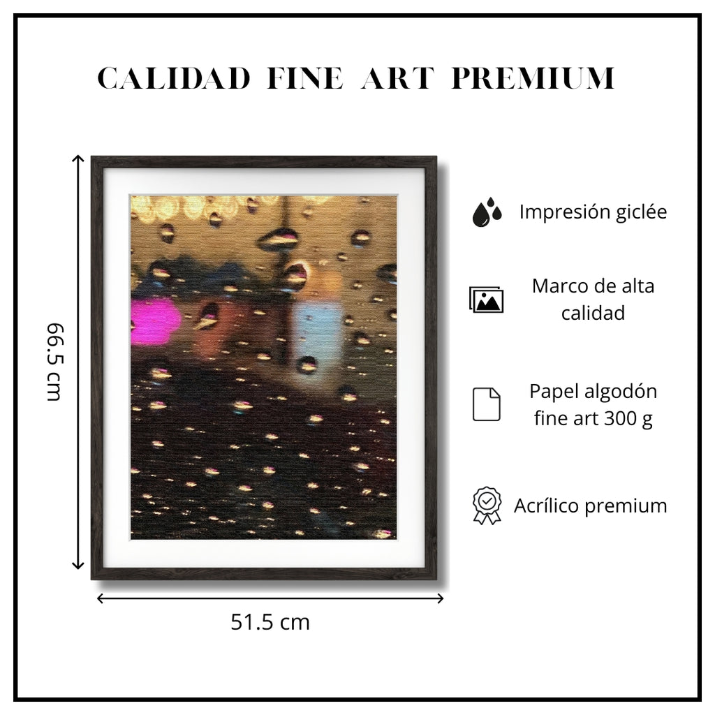 Giclée Fine Art "Bajo la lluvia 2"