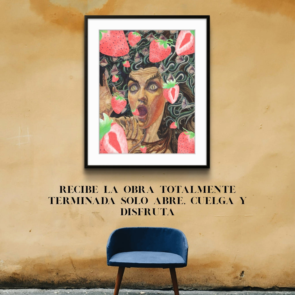 Giclée Fine Art “Medusa Strawberry Pop”