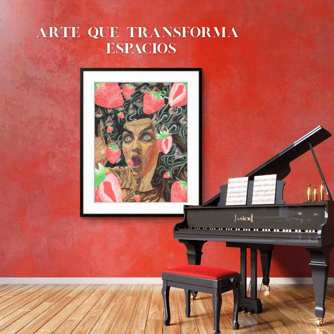 Giclée Fine Art “Medusa Strawberry Pop”