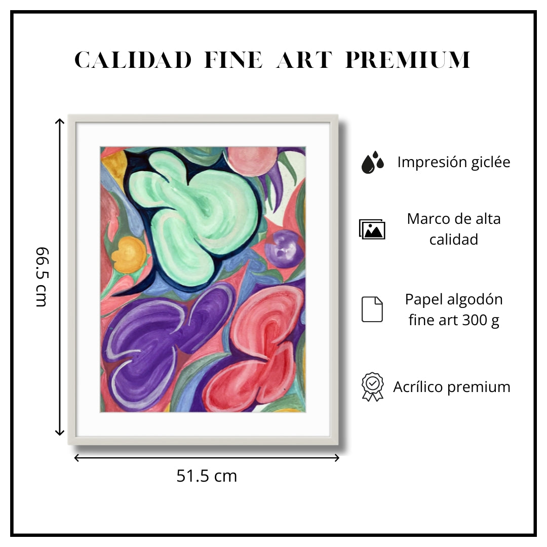 Giclée Fine Art "Materia en Flor 1"
